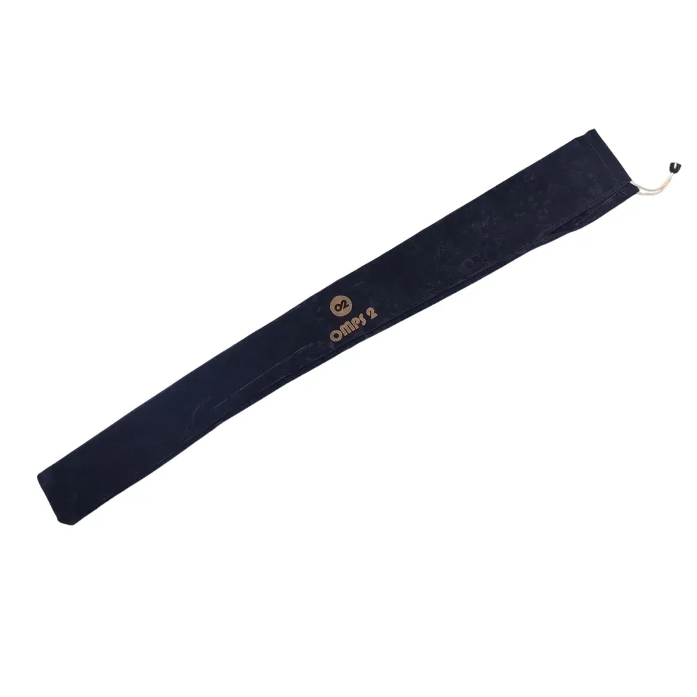 Navy blue sleeve with OMPS2 logo