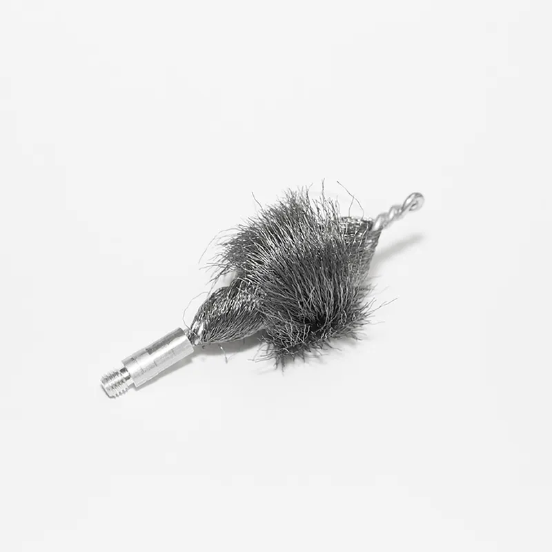 Steel onion shaped brush for gun
