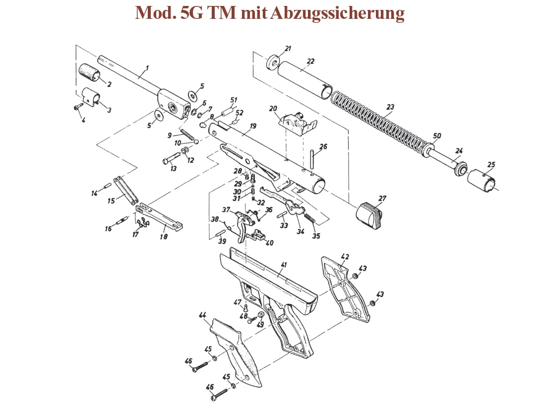 Mod. 5G TM Mit Abzugssicherung