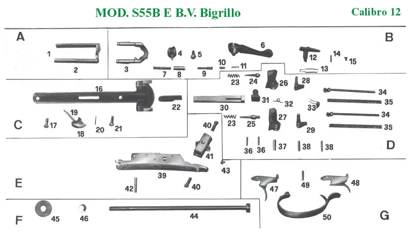 Mod. S55B E B.V. Double Trigger